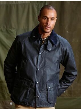 Barbour Men’s Beaufort wax Navy Jacket NWT